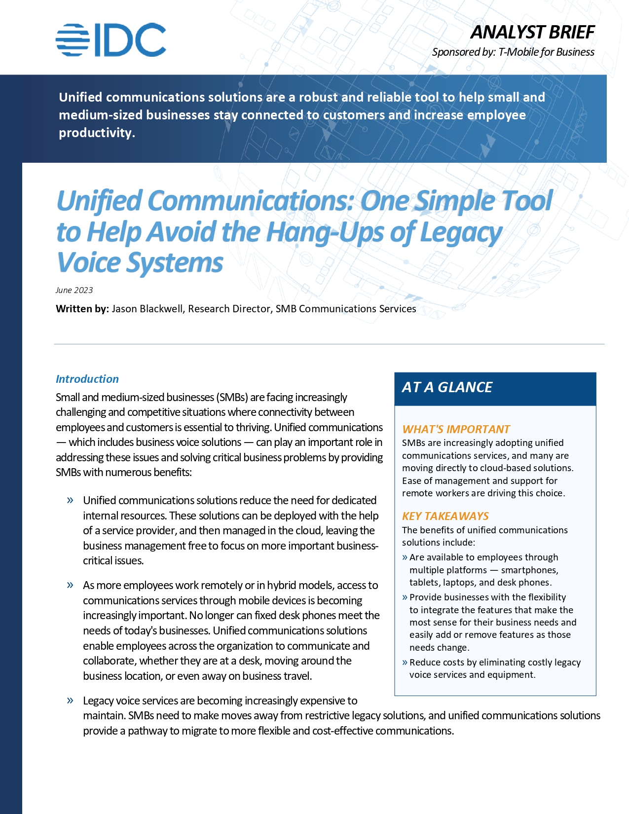 Unified Communications: One Simple Tool to Help Avoid the Hang-Ups of Legacy Voice Systems